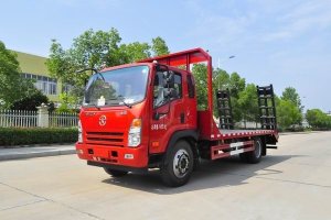 這款國六挖機(jī)平板運(yùn)輸車很火，關(guān)注沒？